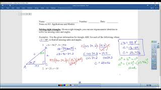 Precalculus 4.8 Applications and Models of Trigonometric Functions