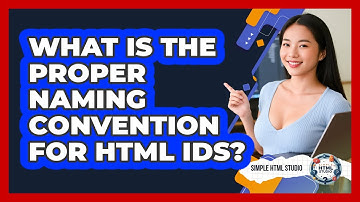 What Is The Proper Naming Convention For HTML IDs?