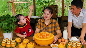 How to Make Salted Egg Sponge Cake to Sell at the Market - Gardening - Building Farm | Ly Phuc An