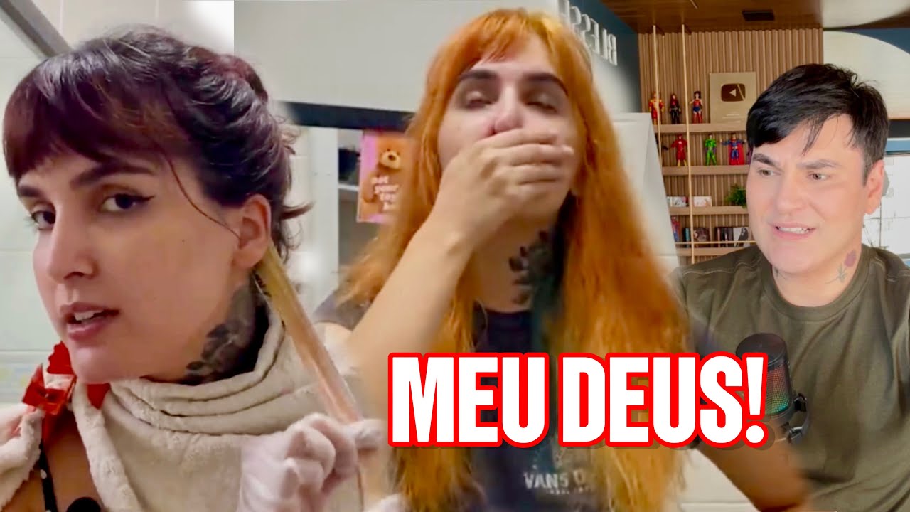ELA QUERIA DAIR DO VERMELHO, DESCOLORIU COM BRAÉ, FALTOU PRODUTO, DEU TUDO ERRADO!