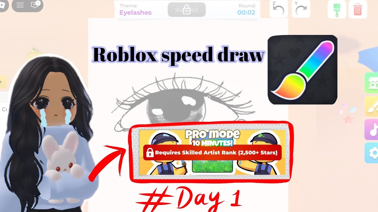 Пытаюсь попасть в профессиональный режим в Roblox Speed ​​Draw #1