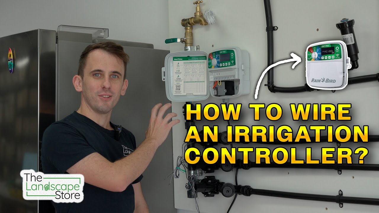 Wiring up an Automatic Irrigation Controller - YouTube - Automatic Sprinkler Controller Installation