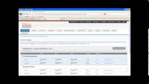 InSite Instructor: Paper Assignment