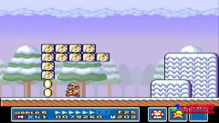 Super Mario Allstars SMB3 All blue Toad houses