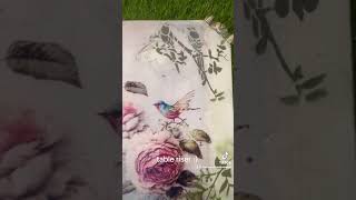 Decoupage table riser #decoupage #furnituremakeover #diy #recycledart