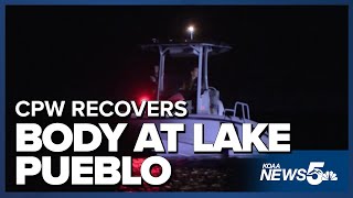 CPW recovers the body of an adult man early Friday morning from Lake Pueblo