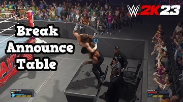WWE 2K23 - How To Break The Announce Table