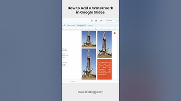 How to Add the Water Mark in Google Slide