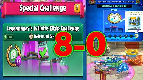 Legendarays Infinite Elixir Challenge Best Deck In Clash Royale!