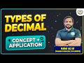 Types Of Decimal | Complete Concept &amp; Application🔥SSC/BANK/RLY #rahulrajsir #decimals