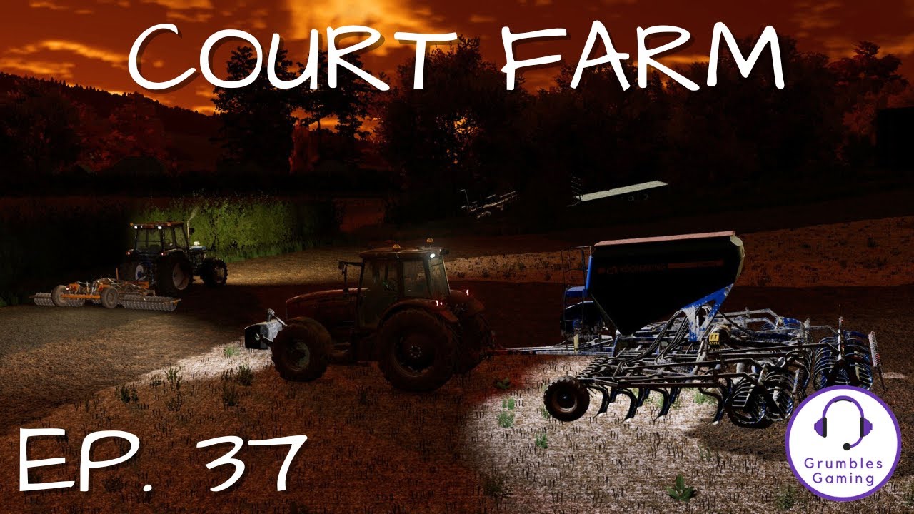 SEEDING AT SUNSET | Court Farm | FS 22 | Episode 37 - YouTube
