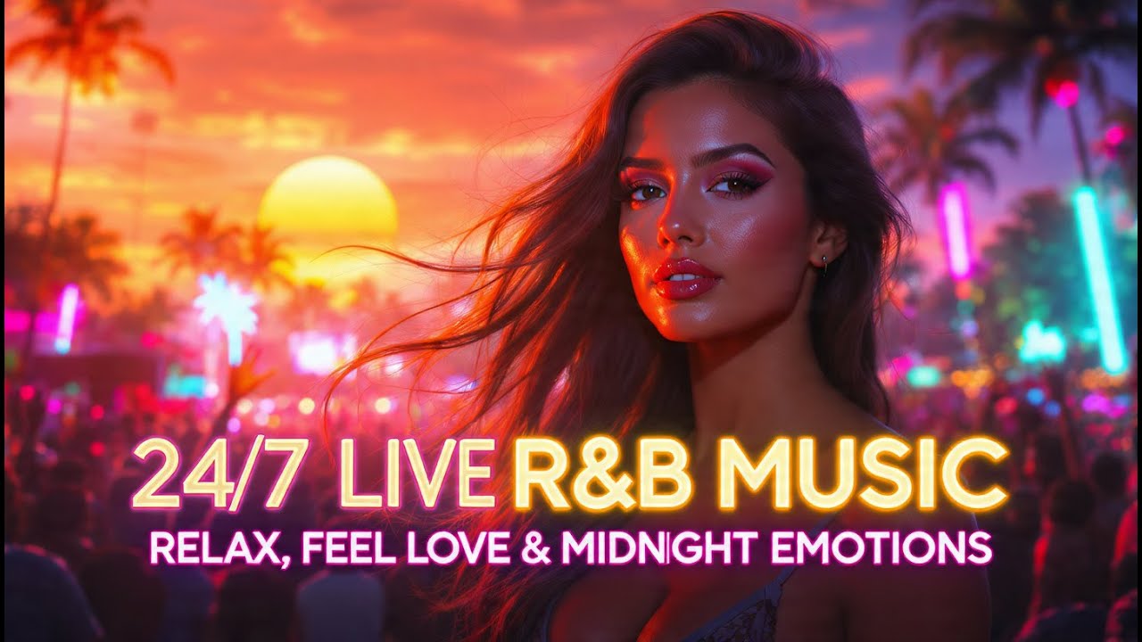 24/7 LIVE R&B Music — Relax, Feel Love & Midnight Emotions