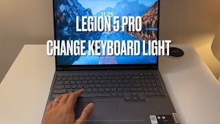 Lenovo Legion 5 Pro: Change Keyboard RGB Light (Fn + Spacebar, Lenovo Vantage app) screenshot 3