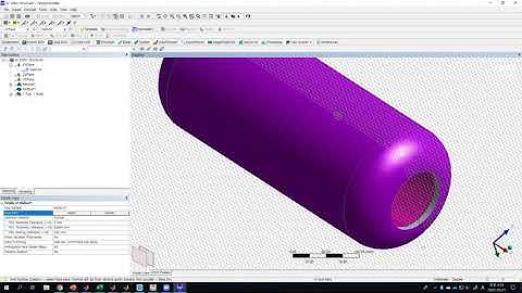 ANSYS 2D Cylindrical Pressure Vessel, v2019