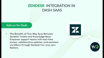 Zendesk Integration with Dash SaaS | Efficient Ticket Management Explained