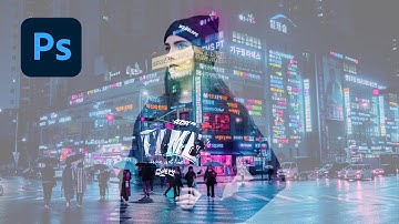 Quick Double Exposure Cyberpunk Photo Effect Photoshop Tutorial manipulation