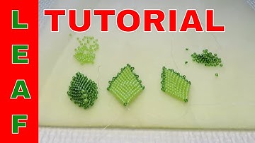 Bead Park Seed Beads Tutorial  Beaded Leaf