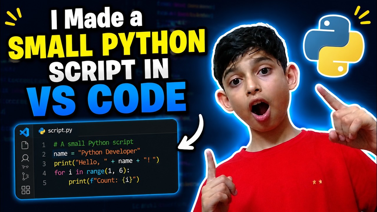 I Made a Small Python Script In VS Code - YouTube
