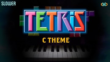Tetris - C Theme [Piano Tutorial] (Synthesia) (SLOW)