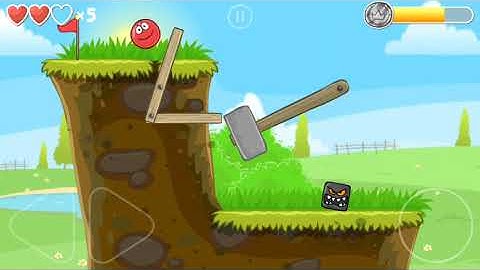 Red Ball 4 - Green Hills (Levels 1-15) Walkthrough | All Gold Medals and Boss Defeated