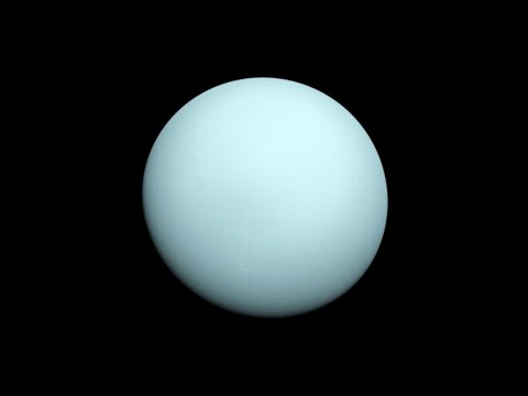 Em 24 de janeiro de 1986   a nave Voyager 2 passa por Urano
