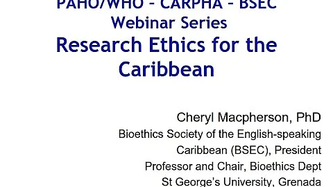 Health Research Ethics Webinar 4 - Case Discussion 2: Problems in Research Design