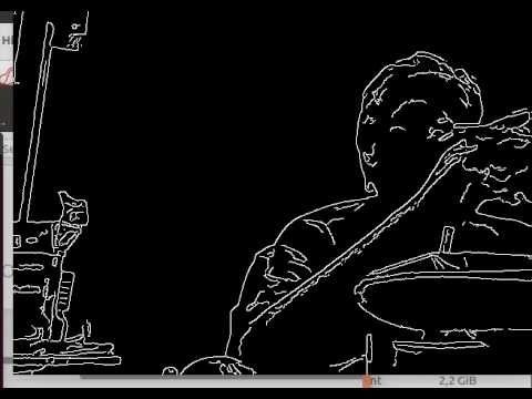 Animação Computacional (Webcam opencv filtro canny)