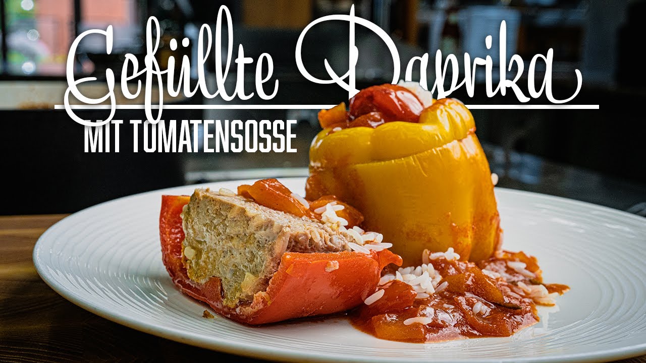 Gefüllte Paprika mit Hackfleisch – Kochen im Tal