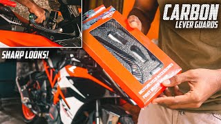 Installing BSDDP Carbon Metal Lever Guard on KTM RC 390 (Sharp Looks)🔥