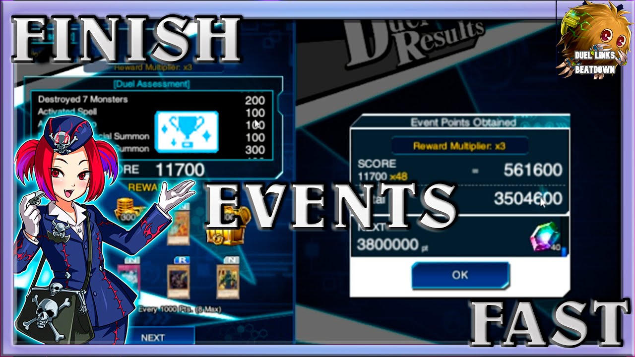 HOW TO FINISH DUEL LINKS EVENTS (REGARDING POINTS) FAST (YuGiOh! Duel