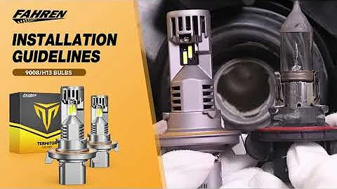 How To Install Fahren 9008 H13 Led Light Bulbs