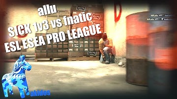 allu - Sick 1v3 clutch vs fnatic ESL ESEA Pro League | CS:GO