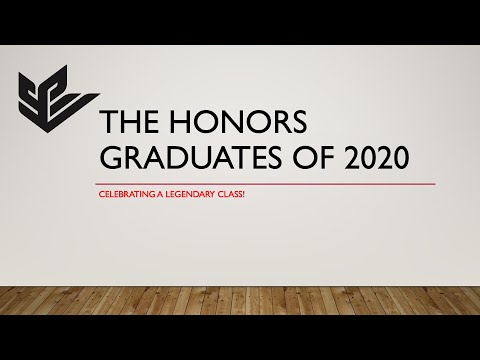 2020 Honors Celebration