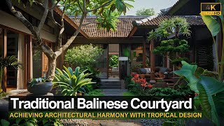 Архитектурная гармония: дизайн небольшого тропического дома с традиционным балийским двориком