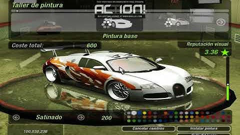 Need For Speed Underground 2 Bugatti Veyron Customization