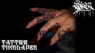 Tattoo Time Lapse (Script Lettering)