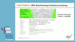 ELIXIR Tools Platform: Services and... - Salvador Capella - ELIXIR Special - ISMB/ECCB 2017