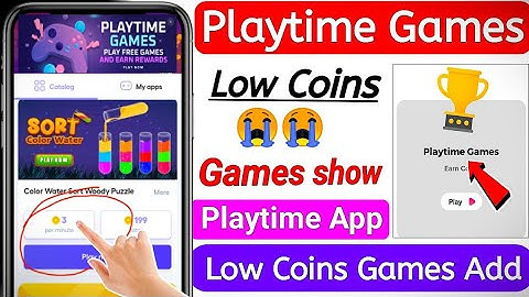 🤑 Playtime Games Low Coins Add Problem | mRewards App mPaisa App Playtime Games problem | Playtime