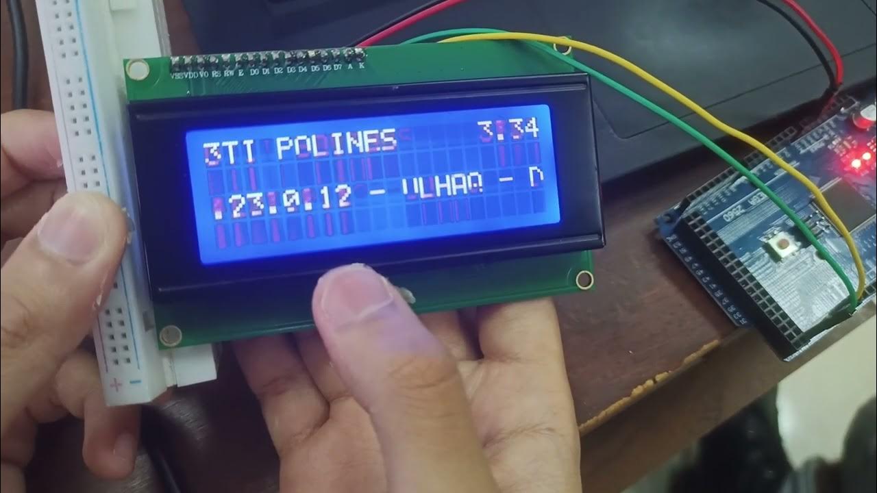 Running Text geser kekiri pada LCD dengan I2C dan LCD Shield - YouTube