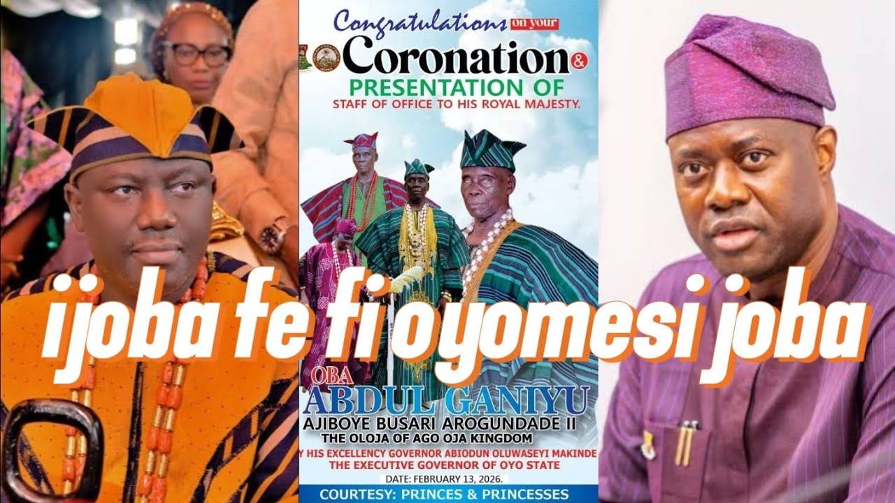 Governor seyi makinde fe so awon oyomesi di oba