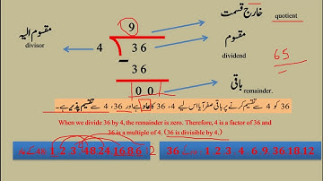 BMC Edu. Urdu Math Std 6th Chp 9 HCF-LCM Part-1