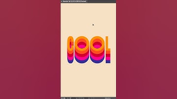 Cool Stacked Text Effect in Adobe Illustrator 💫 #graphicdesign #graphicdesigner #adobeillustrator