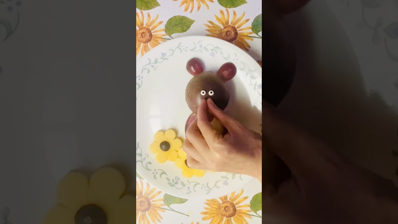 Make simple fruit animal decoration/ easy food art 