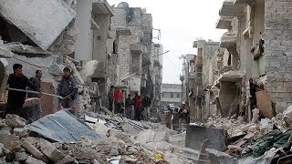 Aleppo targeted in air strike by Syrian government jets for third successive day