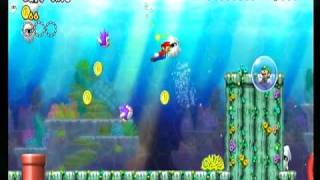 New スーパーマリオブラザーズ Wii 4－4 - YouTube