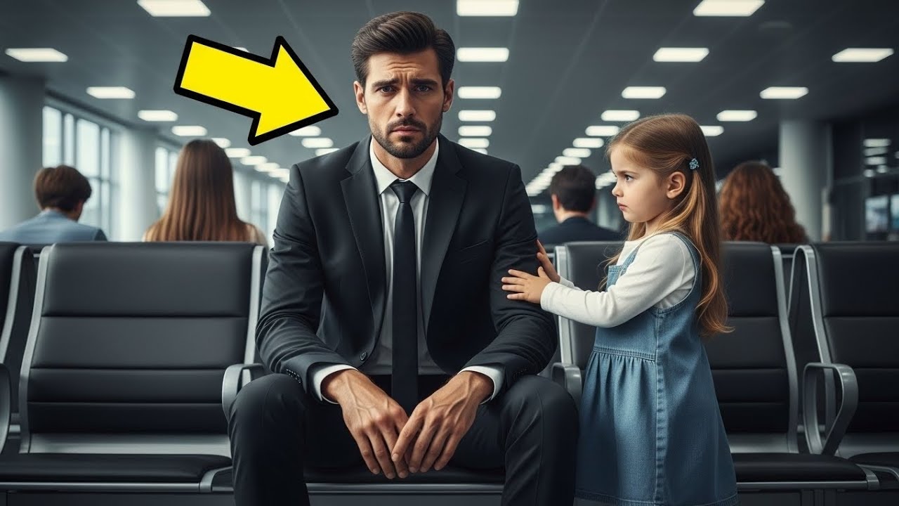 “Você também está perdido, moço”, perguntou a menina ao Milionário sozinho no aeroporto… e ele…