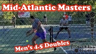 Men's Doubles 4.5 Round Robin 2:30 PM - 2020 Mid Atlantic Masters - Enrique Catter & Juan Arraya