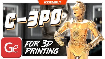 C-3PO 3D Printing Figurine | Assembly by Gambody