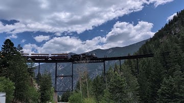 Steam Locomotive 111 Crossing Devils Gate Bridge Georgetown Loop RR