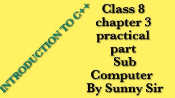 Class 8 computer ch 3(practical)